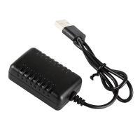 สายชาร์จ USB, 7.4V, 1500mA, ปลั๊ก 3 ขา, เหมาะสำหรับแบตเตอรี่ LiPO และ Li-Ion ของเล่น RC