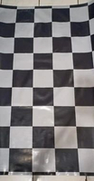 Karpet Plastik Vinyl untuk Lantai/Taplak meja Motif Catur per Roll