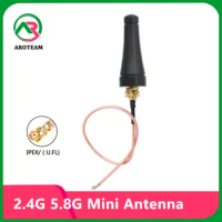 1pcs External 2.4g 5.8G Dual Band Adhesive Rod Antenna Bluetooth Router Network Card Wifi Mini 5DB