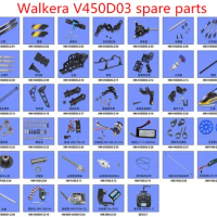 Walkera V450D03 spare parts propeller motor servo gear ESC Receiver axis Rotor clip frame Landing Rotary head Swashplate etc.