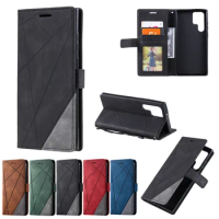 Magnetic Flip Leather For Samsung Galaxy S23 S23 Plus S23 Ultra Plus Case Solid Color Wallet For Samsung Galaxy 23 FE Funda