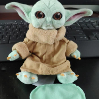 Disney Star Wars Mandalorian The Child Baby Yoda Grogu Magnetic Shoulder Plush toy doll