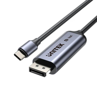 UNITEK V1441AGY01 สายแปลง USB-C เป็น DisplayPort แบบสองทาง 16K (ยาว 1.8 เมตร) รองรับ 8K 60Hz
