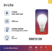 InLite Lampu Bohlam Bulb LED 5 Watt Putih INB010
