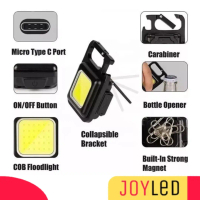Lampu Mini USB COB Gantungan Kunci Camping LED Senter MIni COB