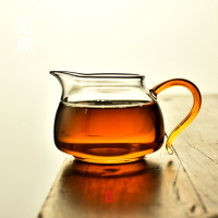 日式玻璃公道杯加厚分茶器茶海功夫茶具配件耐熱公杯倒茶器1入