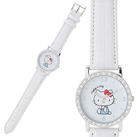 HelloKitty 手錶(白)，石英錶/機械錶/錶款/運動錶/潛水錶/座鐘/掛鐘/娃娃鐘/鬧鐘，X射線【C089354】