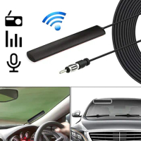 3/5m Car Antenna Signal Booster Car FM AM Radio Antenna for Vehicle Truck SUV Media Receiver Player Audio Radio Tuner Amplifier