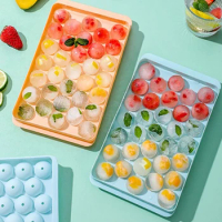 33 Grids Ice Balls Molds 3D Ice Cube Makers DIY Ice Cube Plastic Molds Ice Cube Maker Ice Cream Tools Ice Tray Box