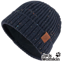 Jack wolfskin飛狼 彩點內刷毛針織保暖帽 羊毛帽『軍艦藍』