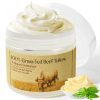 Beef Tallow for Skin Tallow Face Moisturizer Beef Tallow 100% Unscented Organic Grass Fed Finished W