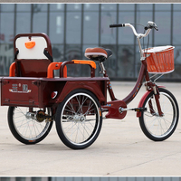 Adult Elderly Pedal Tricycle Elderly Tricycle Human Manned Cargo Dual-Use Bike