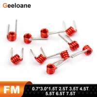 20Pcs Coilcraft Inductor Copper Wire Hollow Coil Remote Control FM Inductance 0.7*3.0*1.5T 2.5T 3.5T 4.5T 5.5T 6.5T 7.5T
