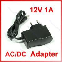 Bộ Chuyển Đổi Nguồn Cho Phích Cắm EU, Nguồn Điện 1000mA, 12V, 1A, AC, DC, Plugtop