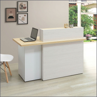 4.85尺櫃檯桌坐左 商業桌 櫃台桌 櫃台屏風 收銀桌 吧檯桌【163B46304】Leader傢居館163-M235+M238+M240+M242