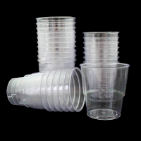 雪糕杯商用 一次性杯子航空杯家用加厚透明塑料水晶硬質甜品水杯1000只裝定製『XY34211』