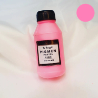 PIGMEN 60GR PASTEL PINK Merah Muda Pewarna Sablon Clay Pigment Color Perlengkapan Clay Warni Air Cat