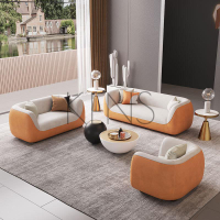 【KENS】沙發 沙發椅 個性創意沙發現代輕奢時尚圓弧型簡約美式科技布藝異形設計師家具