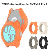Soft TPU Case Cover For Ticwatch Pro 5 Protective Shell Frame Bumper For Ticwatch Pro 5 Smart Watch Protector Case Accessor R6T3