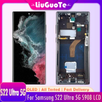 Small Size OLED LCD For Samsung S22 Ultra LCD Display Touch Screen For Samsung S22Ultra 5G S908 S908