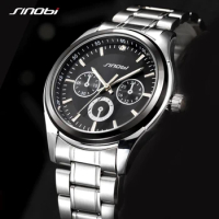 SINOBI Fashion Design Mens Watches Original Top Man's Quartz Wristwatches Brand Gifts Clock for Male Watch Relogio Masculino