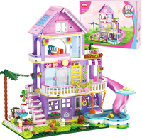 Building Toy for Girls 689pcs Garden Villa House Building Blocks Set for Girls Boys 6-12 Years Holid