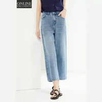 Giordano Women's (Online Exclusive) Beau Monde Cullote Jeans 1342430175 25 Light Indigo