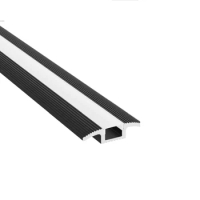 44*11mm 1M/PCS Floor Carpet LED Strip Diffuser Aluminum Channel Profile for 12mm LED Strip Light