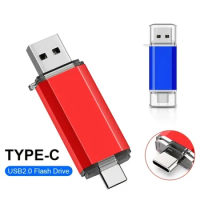 NEW Type-C 2 in 1 OTG 128GB 64GB Pendrive High Speed USB Flash Drive OTG Pen Drive 64GB 128GB 2 in 1 Type C OTG USB Flash Drive