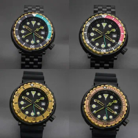 Tuna Mechanical Watches NH35 NH36 Japan Movement Waterproof Sapphire Crystal Tuna Canned Case Dial Men Wristwatch Seiko Mod