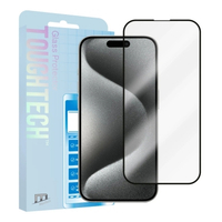 Movfazz  ToughTech iPhone 15 Pro 全屏玻璃螢幕保護貼 - 黑邊