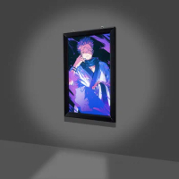 cartoon picture frame lights decor led poster led picture light box color a4