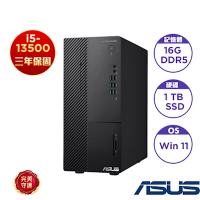 ASUS 華碩 H-D800MDR-513500032W 桌上型電腦(i5-13500/16GB/1TB SSD/SC/Non WIFI/300W/Win11 Home)
