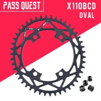 PASS QUEST X110BCD 42T-52T Oval Narrow Wide Chainring Road Bike Chain ring crankset For R2000 R3000 4700 5800 6800 DA9000