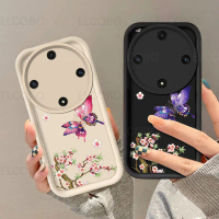 Ốp Điện Thoại Silicon Mềm, Dành Cho Honor X9A Và X9B, Ốp, Họa Tiết Hoa Bướm Đẹp, Bảo Vệ Toàn Thân Ca