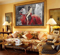 出口歐洲 歐洲原單 比利時風格 古典傳說 戈戴娃夫人 103*138 CM 壁畫掛毯/ 壁毯