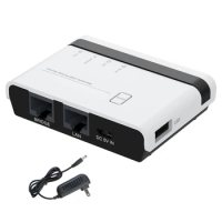 USB2.0 Port Networking Wireless Print Server Support Corded/Wireless/Standalone HXBE