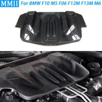For BMW F10 M5 2012-2016 F06 F12M F13M M6 13-19 Real Replacement Dry Carbon Fiber Engine Hood Cover Panel Guard Plate Protector
