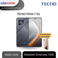 HP TECNO POVA 7 5G 8/128 | 8/256 NFC GARANSI RESMI TECNO INDONESIA 8/128GB Hitam