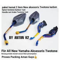 HANDLE REM PAKET KACA SPION CARBON VARIASI MOTOR NMAX OLD/N MAX NEW
