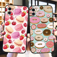 เคสโทรศัพท์ซิลิโคนนิ่มลายขนมสำหรับ Samsung Galaxy A6 A8 J4 J6 PLUS A3 A5 A7 A9 J2 J3 J5 J7 Pro Prime