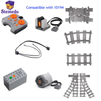 High-tech MOC Power Function Compatible With All Brand Train Set City Tracks XL Motor LED Line IR Remote Control For Car Truck