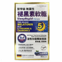 the GLOBALab - The Globalab SleepRapid醫學級 無藥性 分段釋放褪黑素軟糖 60粒 天然藍莓味 60粒