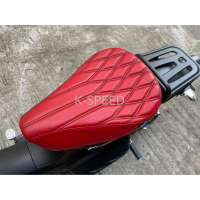 เบาะแต่ง Diabolus หนังแดงลายผสม For Honda C125 ปี 2018-2023