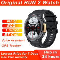 Microwear RUN 2 Smart Watch NFC GPS Track SOS 85 Sport Modes Wireless Charging Bluetooth Call IP68 Outdoor Sports SmartWatch Men