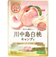 【江戶物語】明治 Atrion 川中島白桃風味糖 66g 硬糖 白桃 桃子 水蜜桃 水果糖 白桃飴 日本原裝 日本進口