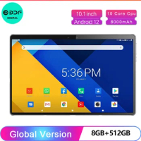 New 5G Pro Tablet Pc 10.1 Inch 8GB RAM 512GB ROM 2000x1200 Tablets 10 Core Google Play 4G LTE Phone Call Android 12 WiFi 8000mAh