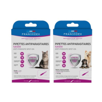 FRANCODEX法國法典-護盾全效防蚊驅蟲滴劑-小型犬(小於15kg)｜貓(大於2kg)  (購買第二件贈送寵物零食x1包)