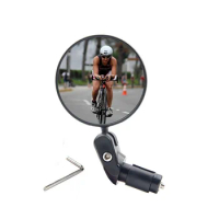 Bicycle Handlebar End Mirror 360 Rotation Wide Angle Folding Cycling Rear View Mirrors For Motorcycle MTB Bike Convex Mirror