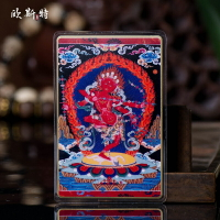 歐斯特 隨身銅佛卡 西藏佛教用品銅箔佛牌作明佛母 佛像 小唐卡